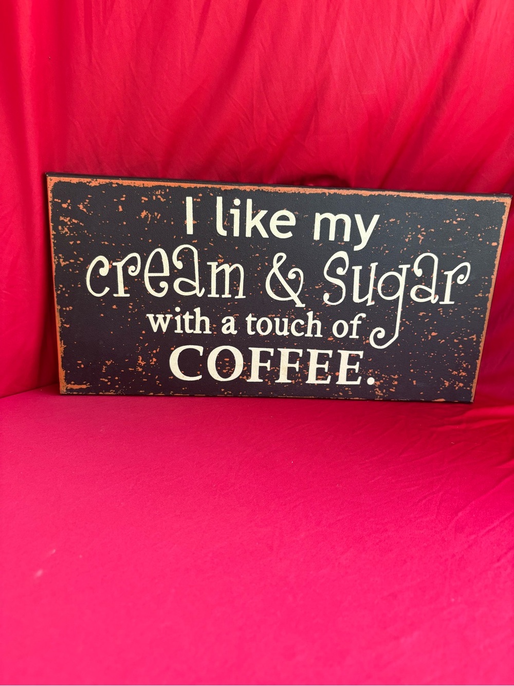 Hobby Lobby Black and White Coffee Phrase Wall Sign
